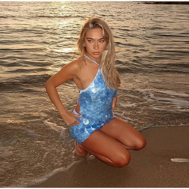 Carrie Big Sequin Set (Top/Skirt)