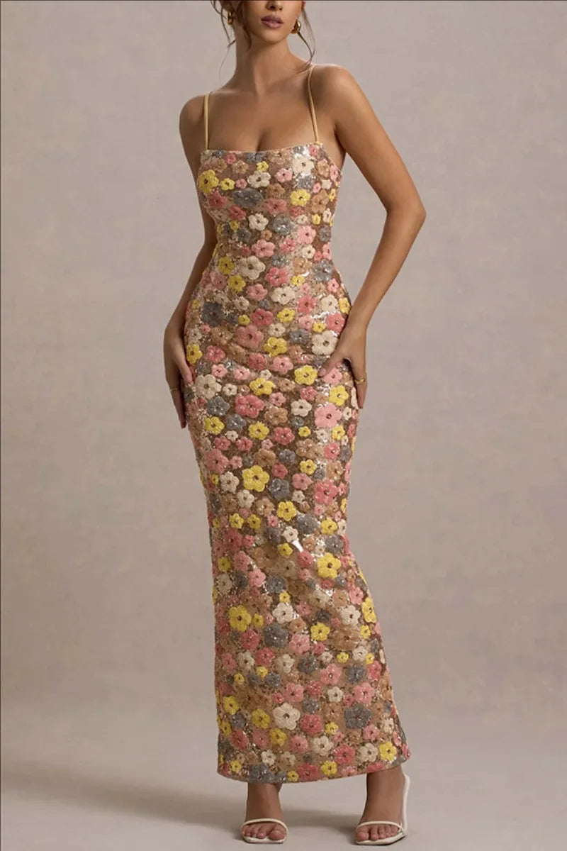 Evelyn Sequin Maxi Dress