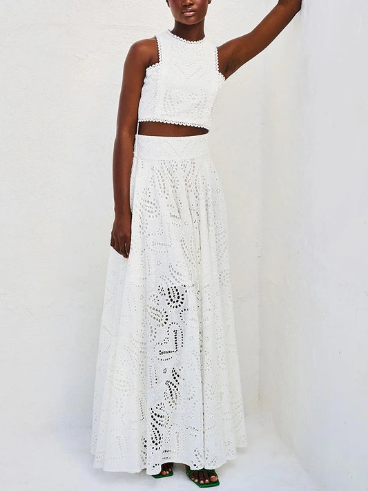 Stephanie Cotton Set (Top/Skirt)