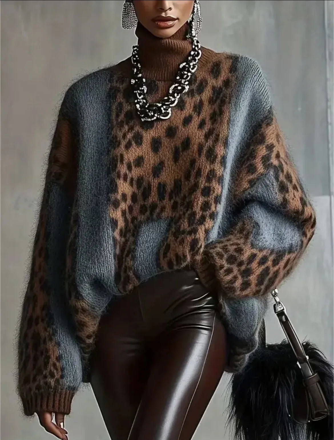 Leopard Print Sweater