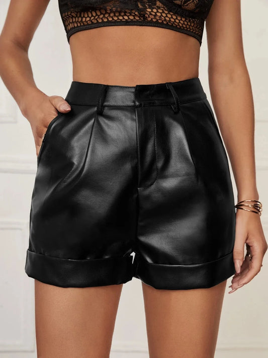 Melanie Leather Shorts