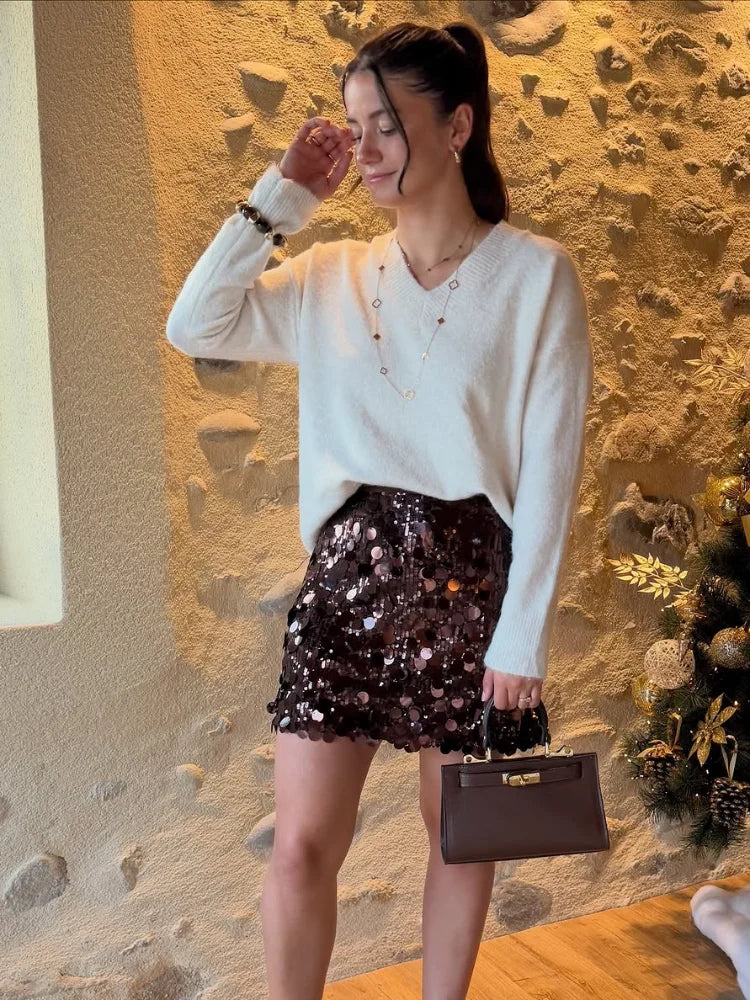 Mary Sequin Skirt 2