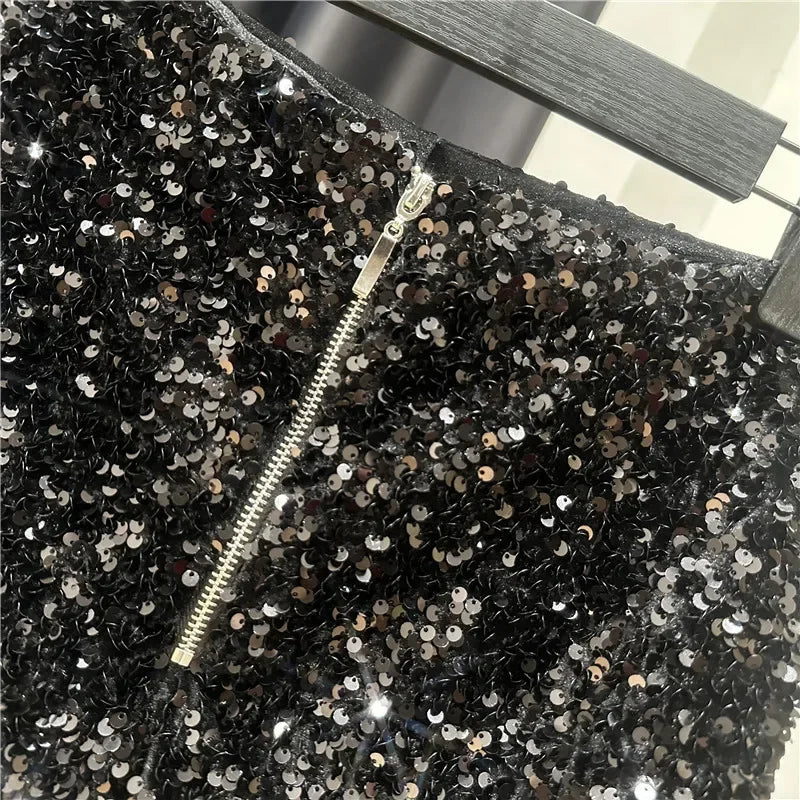 Anna Sequins Set (Cardigan/Shorts)