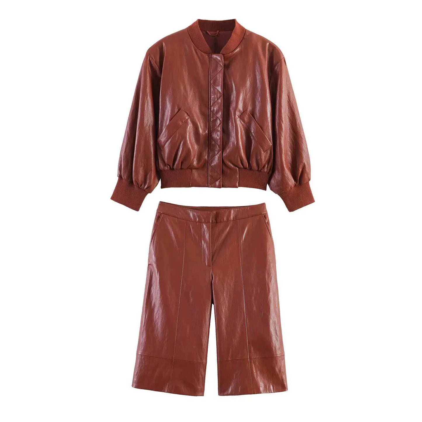 Emily Leather Set(Jacket/Skirt /Shorts)