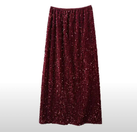 Jeanne Sequined Skirt