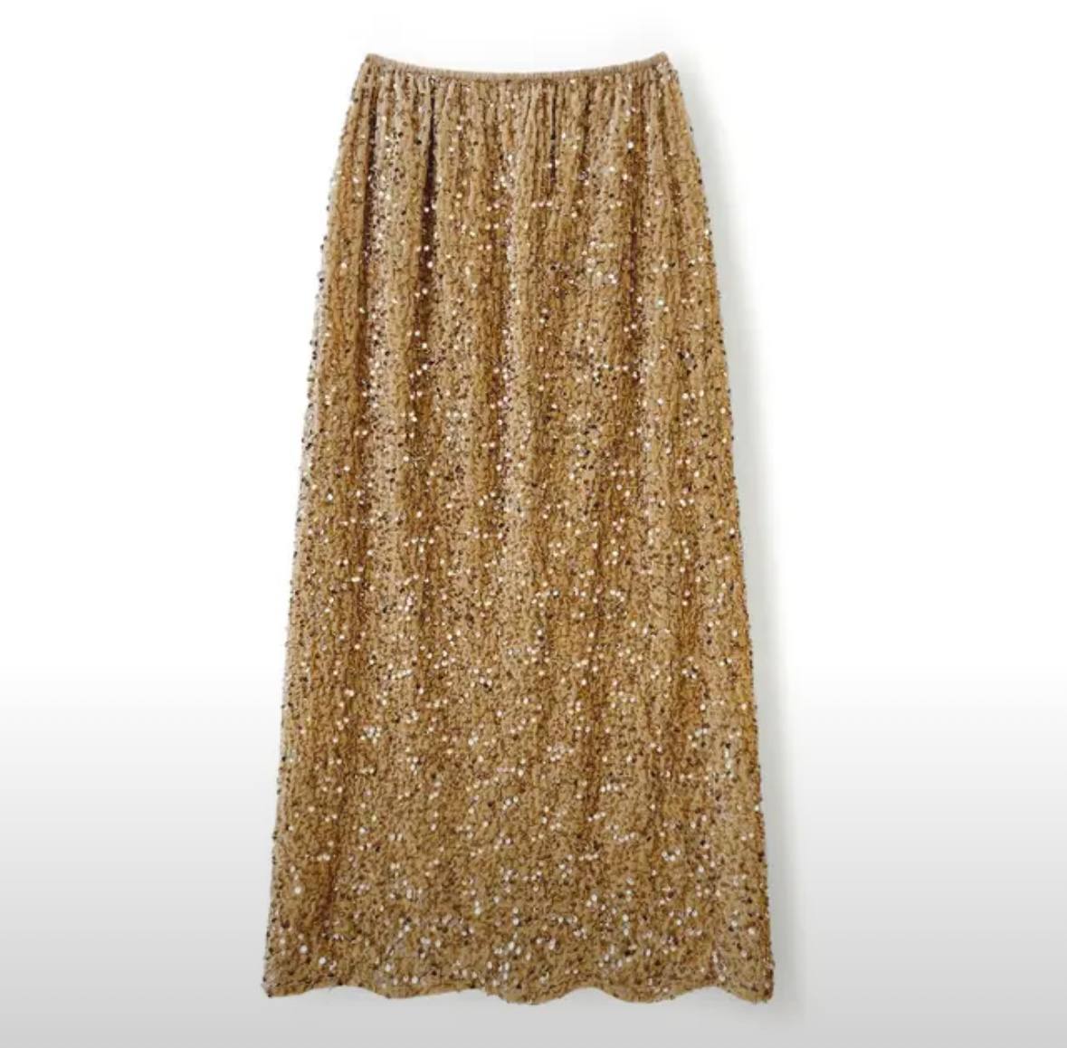 Jeanne Sequined Skirt