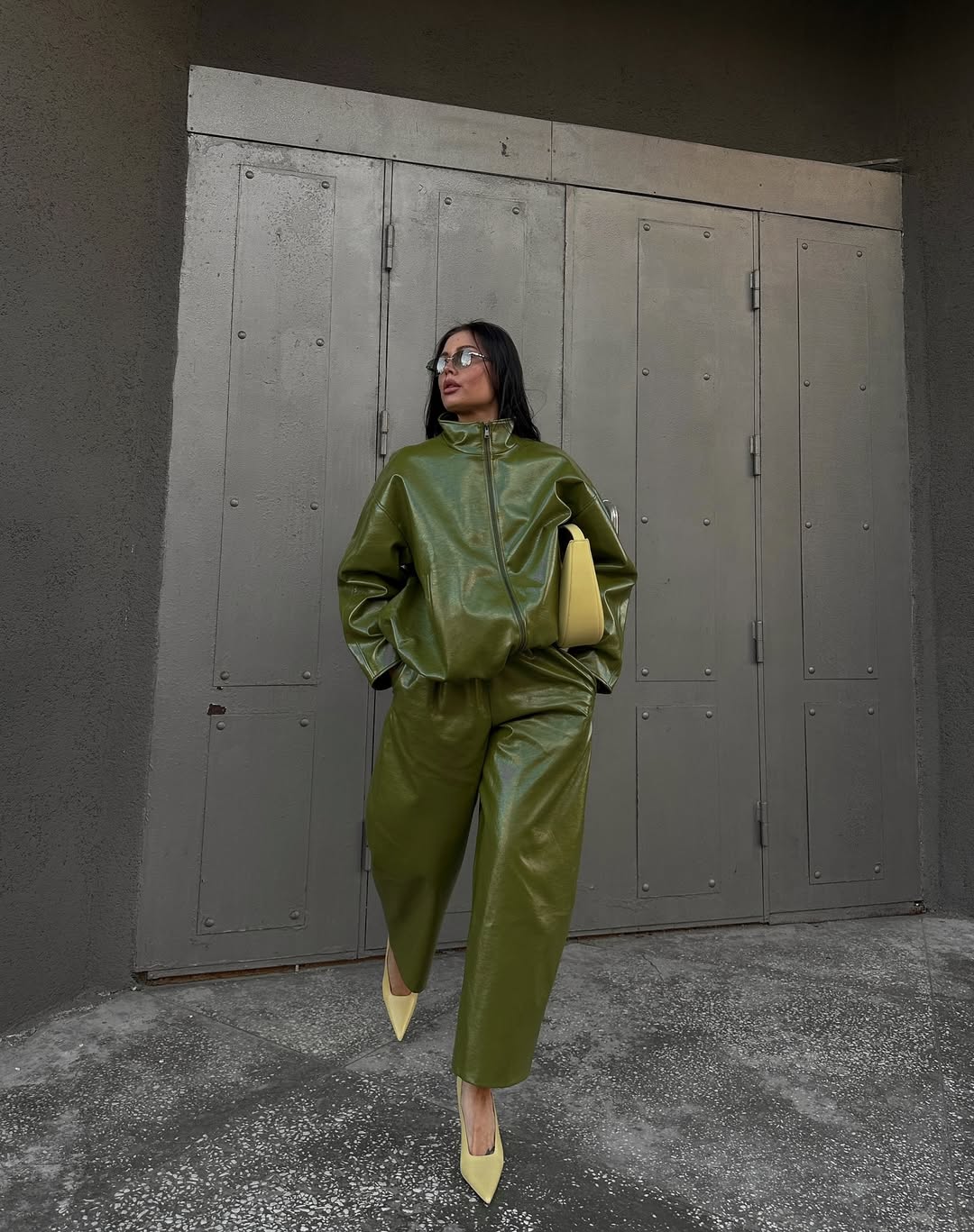 Nancy Leather Set  New (Coat/Pants/Dress)