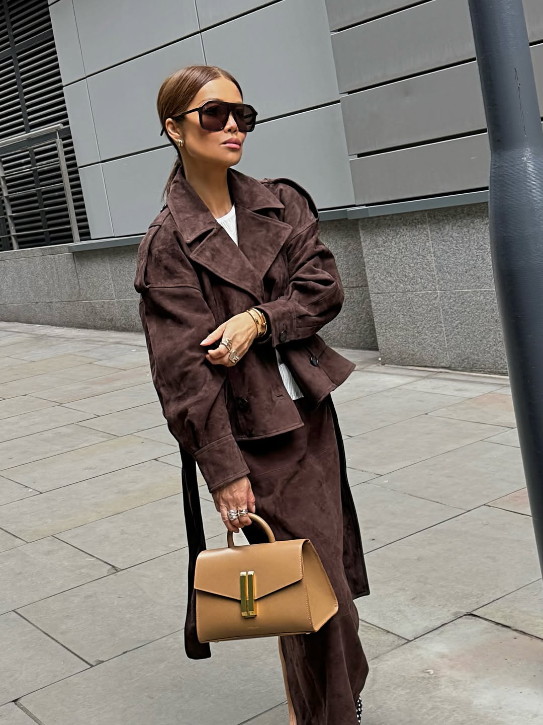 Tiffany Suede Set (Coat/Skirt)