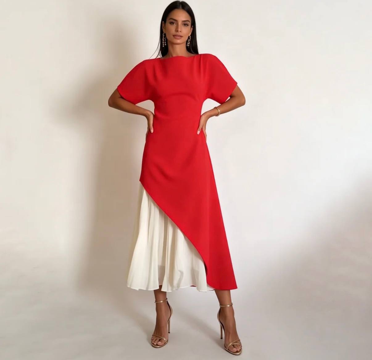 Anne Asymmetric Dress