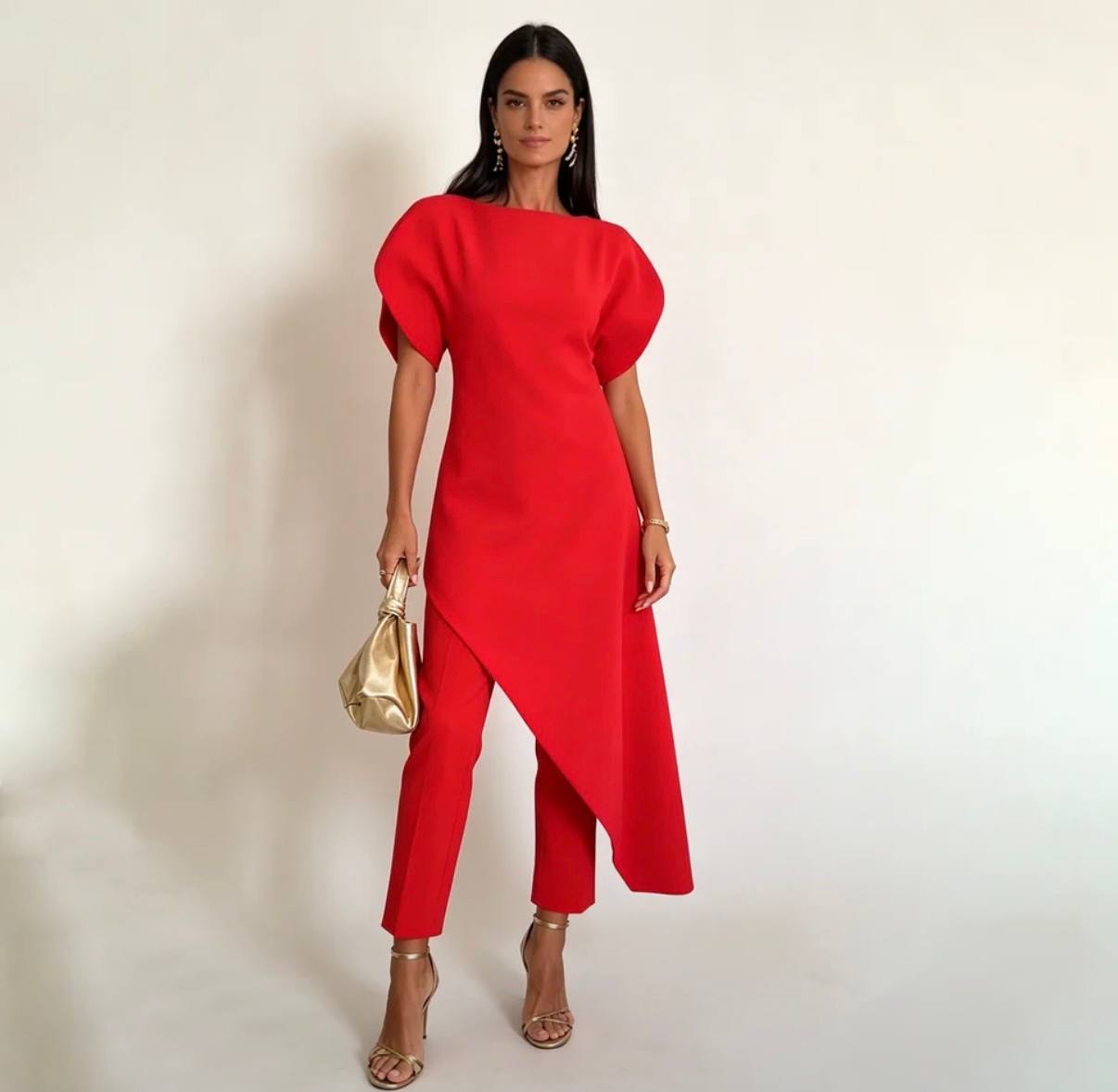 Anne Asymmetric Dress