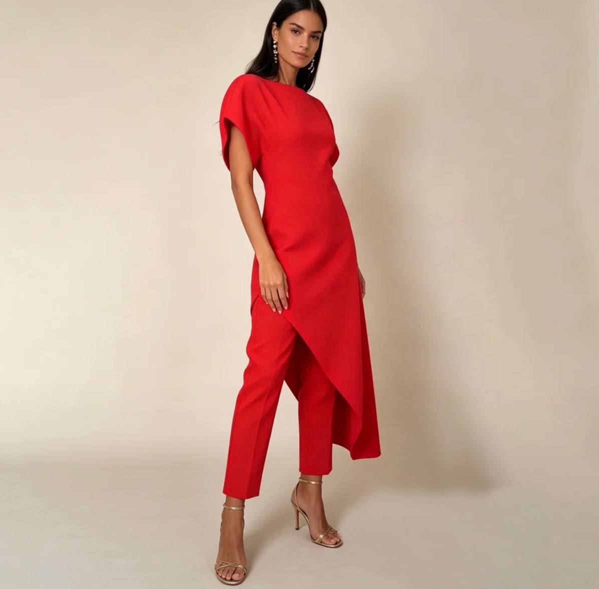 Anne Asymmetric Dress