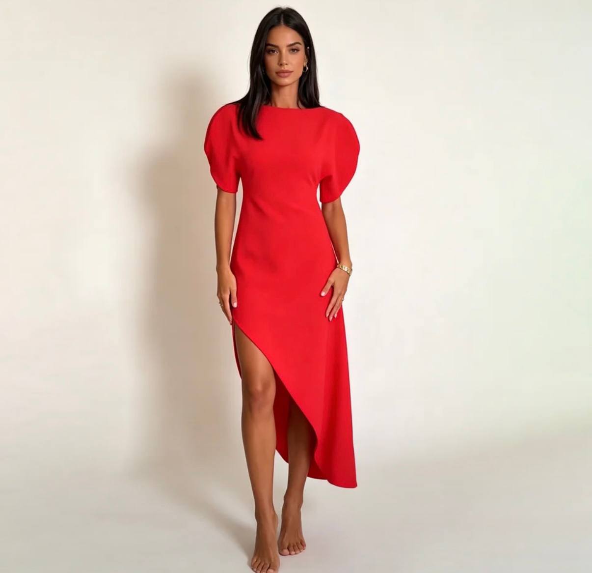 Anne Asymmetric Dress