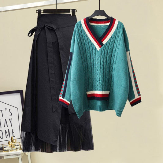 Kristen Set (Sweater/Skirt)