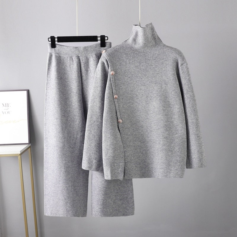 Kristin Knitted Set (Sweater/Pants)