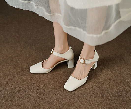 Mary Shoes (Genuine Leather/Suede)