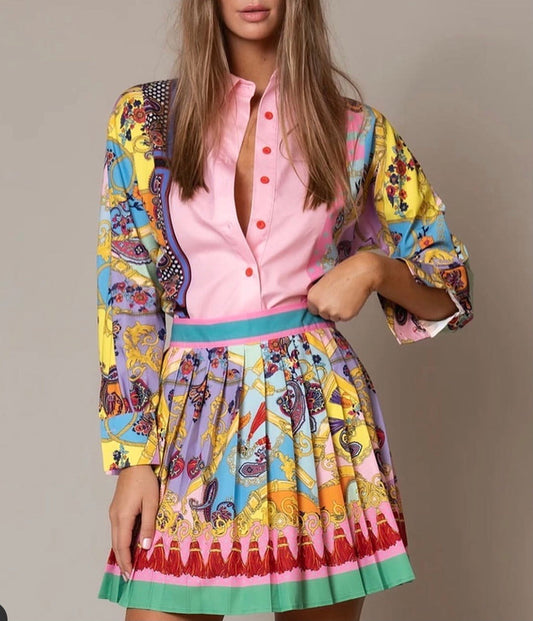 Juliet Exotic Print (Blouse/Skirt)