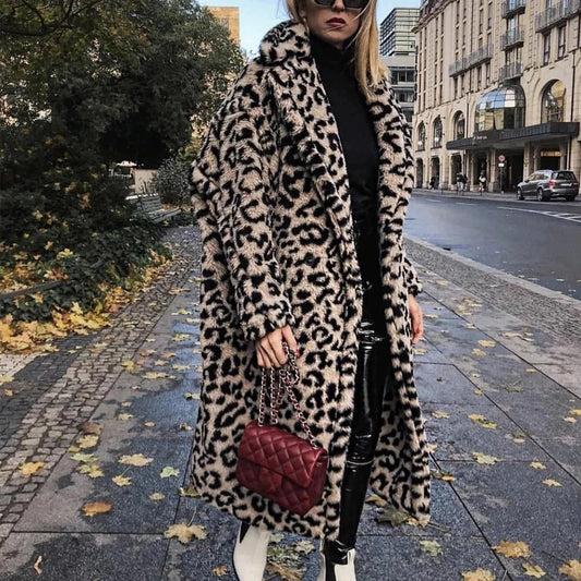 Leopard Oversized Teddy Coat