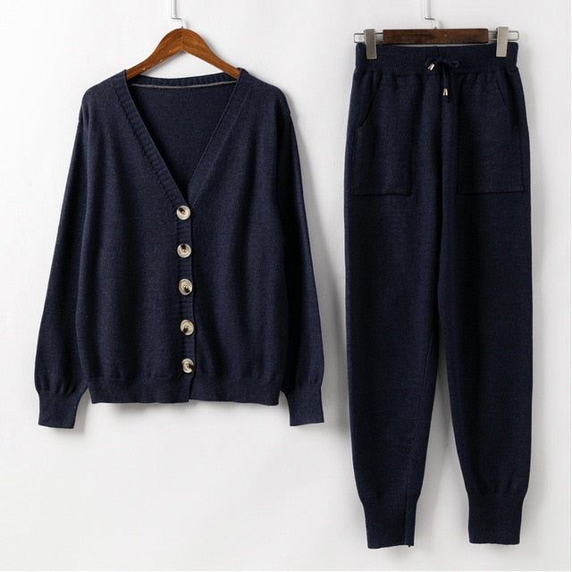 Victoria Knitted Set (Sweater/Pants)