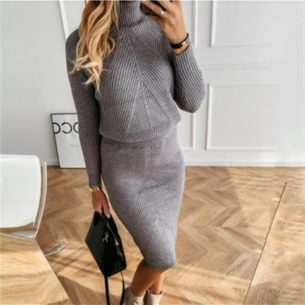 Mary Knitted Set (Sweater/Skirt)