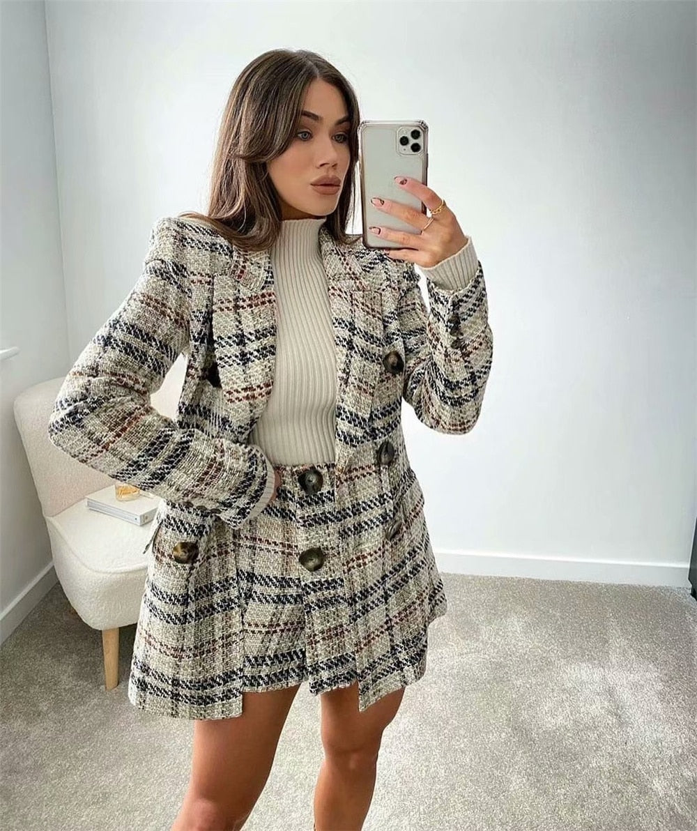 Loren Tweed Suit (Blazer/Shorts)