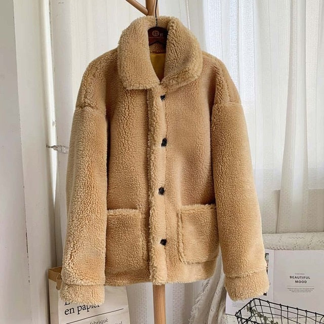 Dorothy Lamb Faux Fur Coat