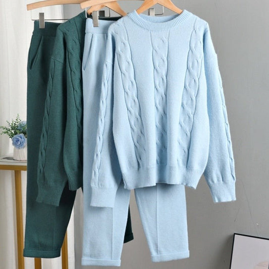 Jessica Knitted Set (Sweater/pants)