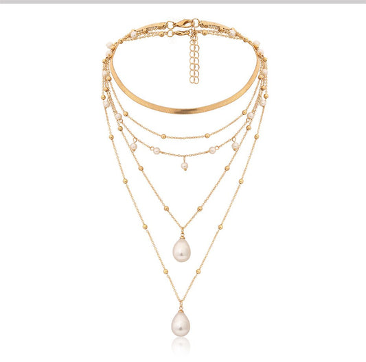 Multi Layer Pearl Necklace