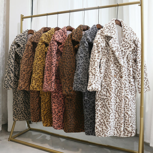 Leopard Oversized Teddy Coat