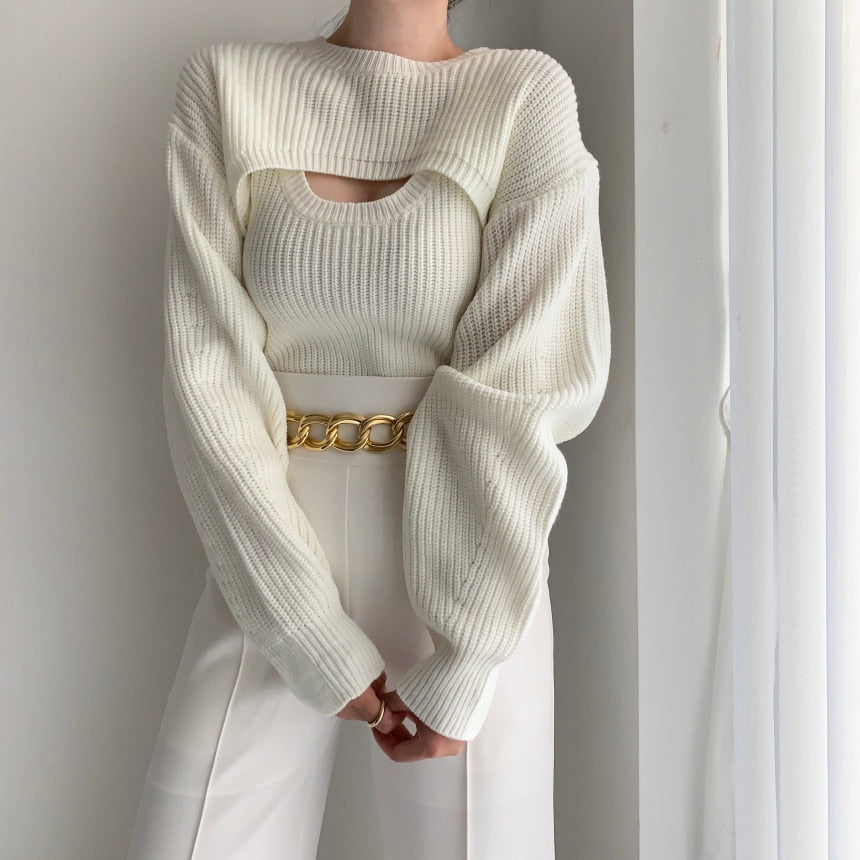 Angelina Sweater (top+vest)