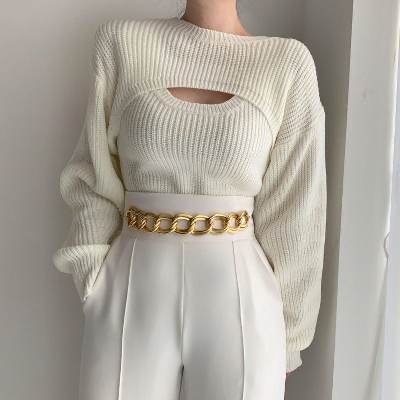 Angelina Sweater (top+vest)