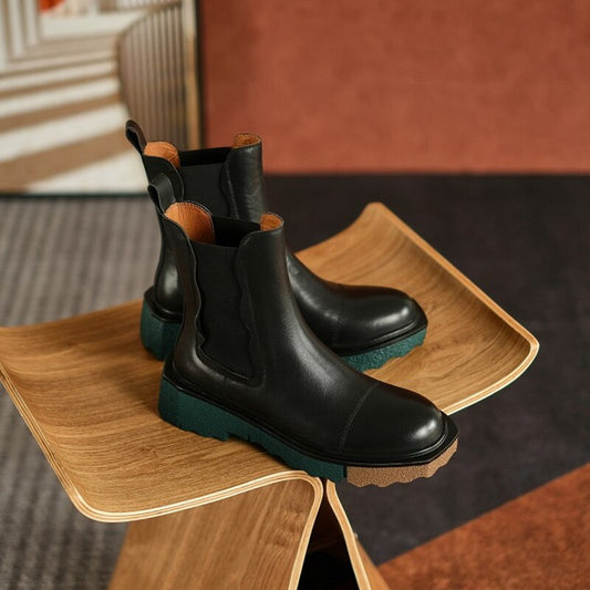 Retro Chelsea Boots (Cow Leather)