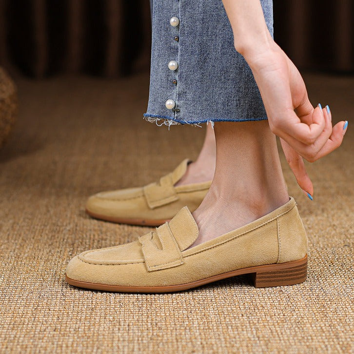 Jasmin Loafers (Natural suede)