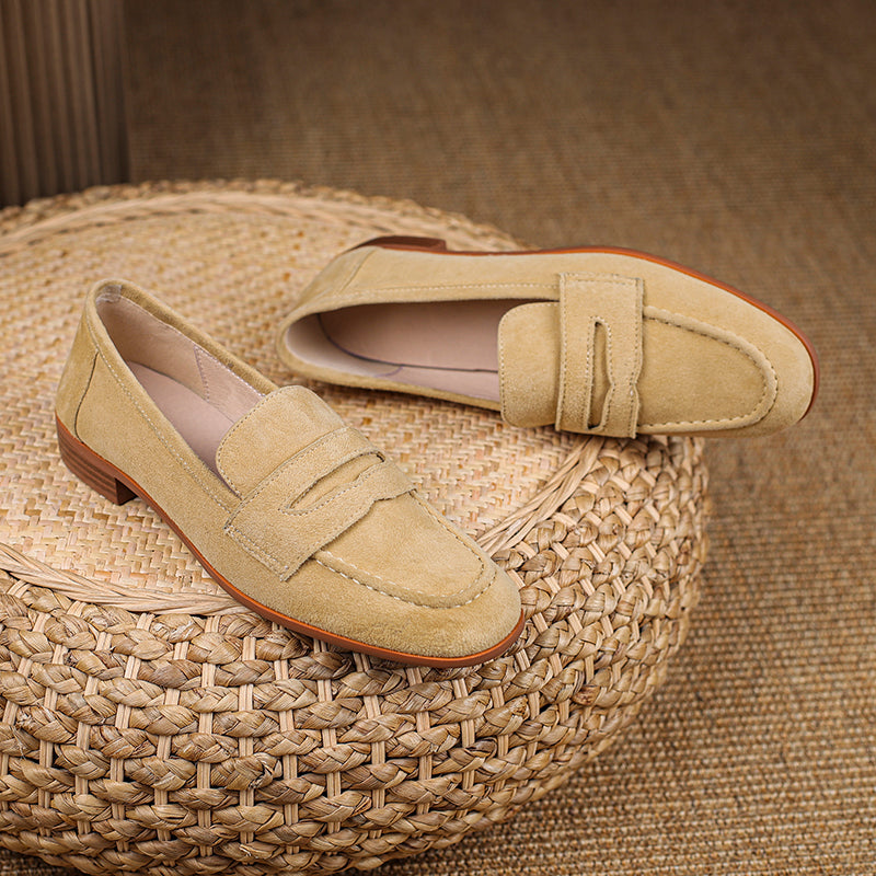 Jasmin Loafers (Natural suede)