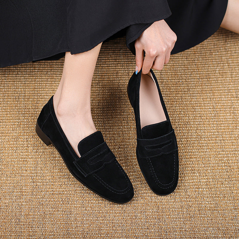 Jasmin Loafers (Natural suede)