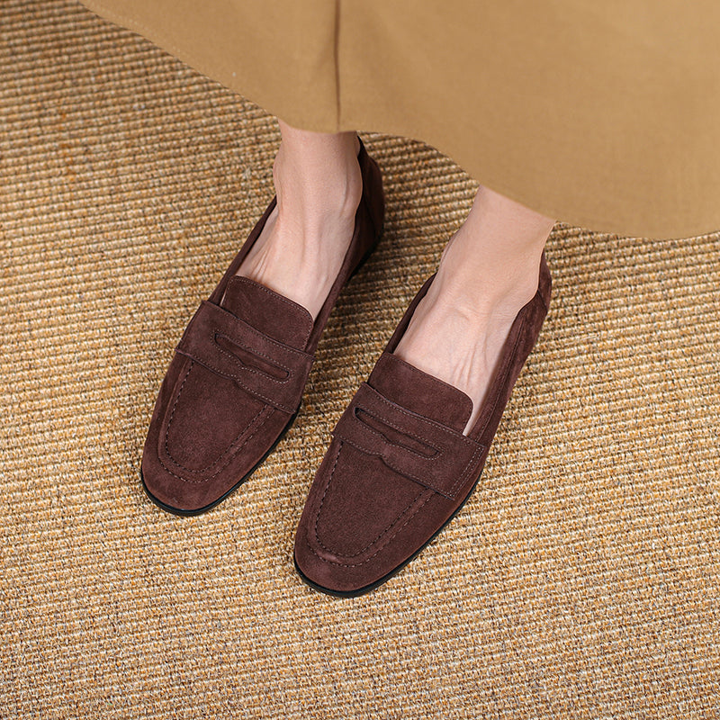 Jasmin Loafers (Natural suede)