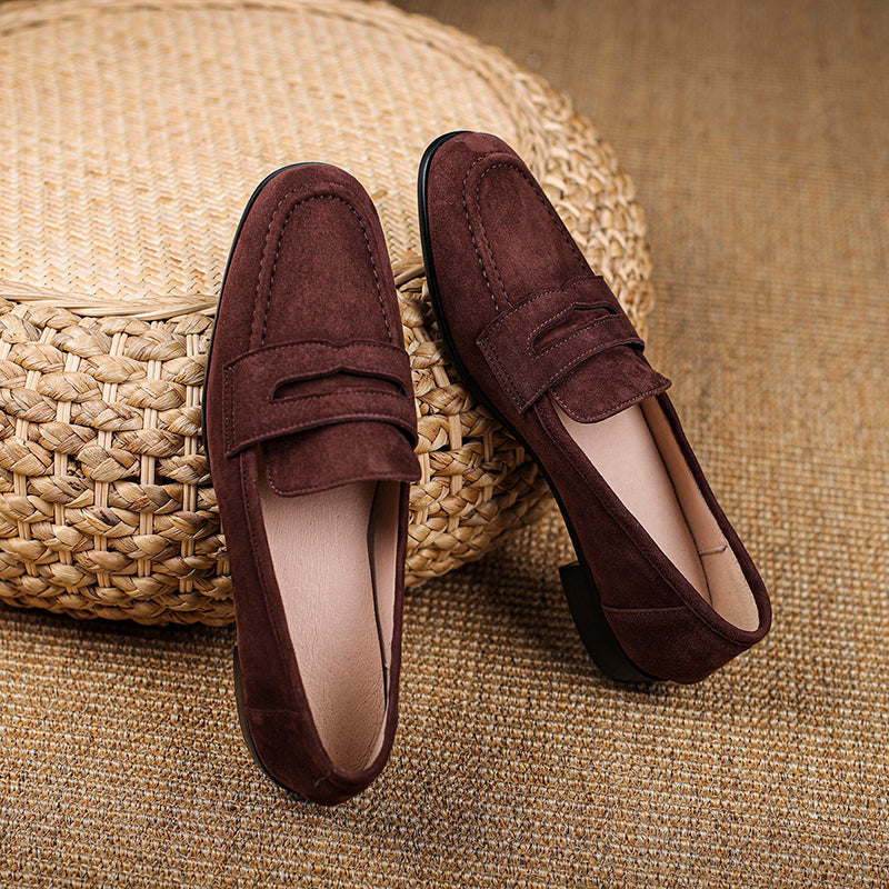 Jasmin Loafers (Natural suede)