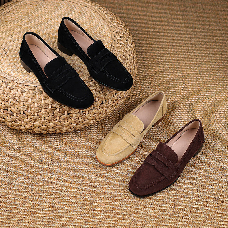 Jasmin Loafers (Natural suede)