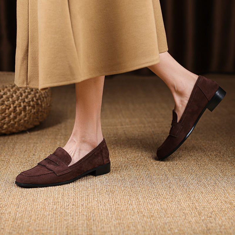 Jasmin Loafers (Natural suede)